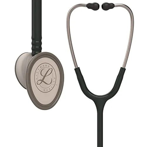 3M-Littmann Stethoskop Lightweight II S.E. - Schwarz, 71cm - Stethoskop für Pflegepersonal mit dualer Frequenzmembran, ideal für präzise Auskultation und Blutdruckmessungen, latexfrei und patientenfreundlich.