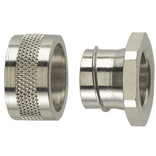 HellermannTyton Metallverschraubung SC25-PC-NPB-ML (10) - Steckdosen- & Schalterteile, langlebige Metallverschraubung für Temperaturen von -100 bis 300 °C, ideal für industrielle Anwendungen.