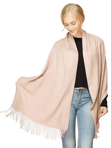 Moschen-Bayern Pashmina Modeschal für Damen - Eleganter Modeschal aus 50% Kaschmir, super weich und geschmeidig, ideal für festliche Anlässe oder als Schultertuch.