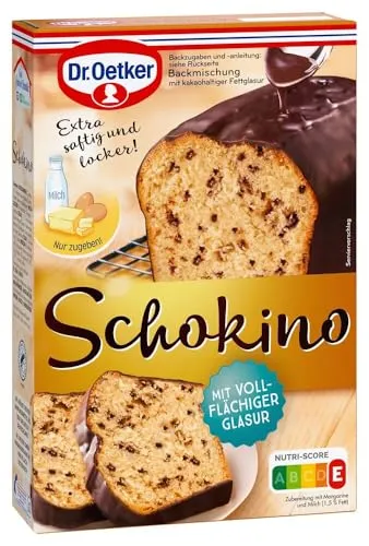 Dr. Oetker Schokino Kuchen Backmischung, 495 g von Dr. Oetker