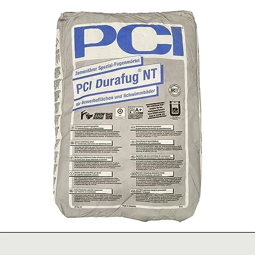 PCI Durafug NT Fugenmörtel 25 kg Nr. 16 silbergrau - Fugenmörtel für präzise Fugen, wasserabweisend und ideal für Fliesen in Feuchträumen.