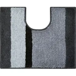 WC-Vorleger Grund Room 50 x 60 cm anthrazit - Badvorleger aus Polyacryl, rechteckig und in elegantem Anthrazit, ideal für ein modernes Badezimmer und rutschfest für mehr Sicherheit.