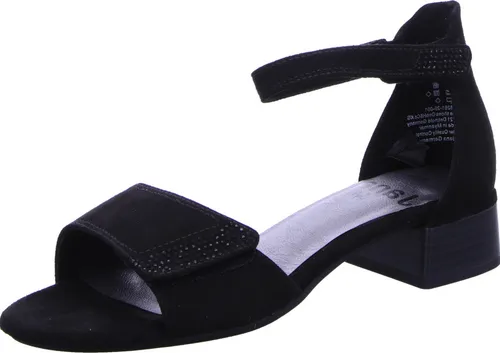 Jana Sandalette schwarz 38 EU - Elegante Sandalette mit 3 cm Blockabsatz, weichem Obermaterial und pflegeleichtem Innenmaterial. Ideal für komfortable Sommerlooks.