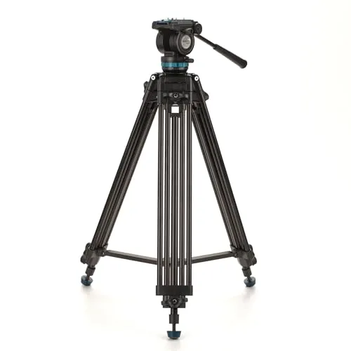 Benro KH25PC Videostativ Kit (Metall) - Gimbals, Stativ für professionelle Videoproduktionen, stabil und robust für perfekte Aufnahmen.