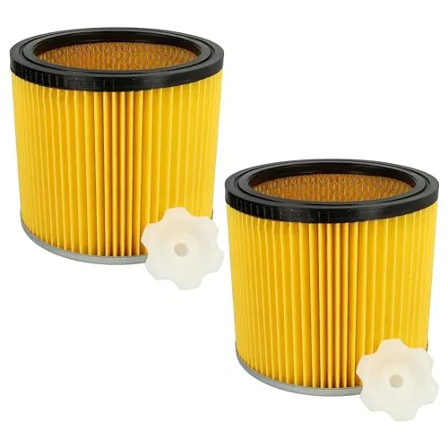 vhbw Filterset 2x Faltenfilter kompatibel mit Bosch GAS 12-30 F Professional, PAS 1000, PAS 11-25,PAS 11-25 F, PAS 12-50 F Staubsauger - Filter, Patronenfilter