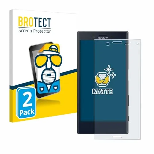 BROTECT Entspiegelungs-Schutzfolie für Sony Xperia X Compact (2 Stück) Matte Displayschutz-Folie, Anti-Reflex, Anti-Fingerprint