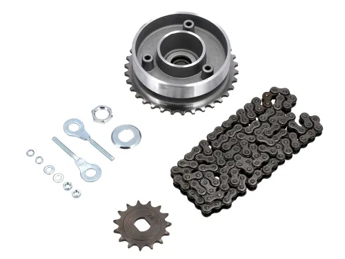 Kleines Kettenradantrieb-Set (Ketten-Set) - für Simson S51, S70, S53, S83
