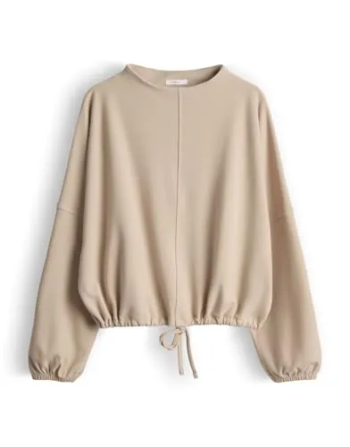OPUS Damen Sweatshirt GUMIPA Loose - Soft Oat, Größe 36 - Vielseitiges OPUS Sweatshirt für Büro und Freizeit. Die weite Passform und das hochwertige Material sorgen für Komfort und Langlebigkeit. Ein stilvolles Must-have für jede Garderobe.