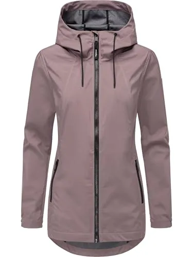 Ragwear Zuzka Sport Damen Lange Übergangsjacke in lila von ragwear