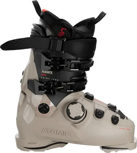 Atomic Hawx Prime 130 S BOA Skischuhe - Flex 130, schwarz/rot - Hochleistungs-Skischuhe mit BOA Fit System für perfekte Passform. Optimale Kraftübertragung und individuelle Anpassung dank Memory Fit Technologie. Ideal für Alpin-Skifahrer:innen, die Komfort und Präzision suchen.