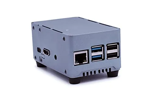 KKSB Rock Pi 4 SE Gehäuse | Radxa Rock Aluminium-Kühlkörpergehäuse | Platz für Rock 4 SE SSD oder Hats