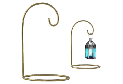 Marrakesch Orient & Mediterran Interior Kerzenlaterne Laternenständer Laternenhalter Buno Gold Klein (1 St)