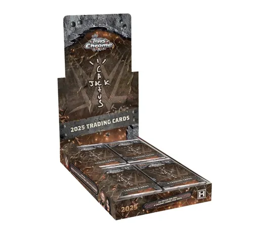 WWE x CACTUS JACK Topps Chrome Hobby Box 2025