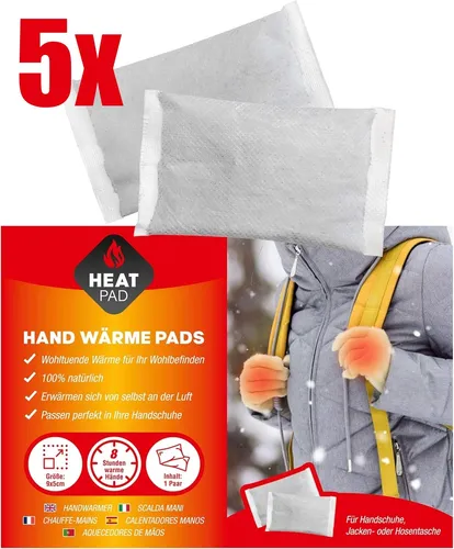 5x 2 Handwärmer Taschenwärmer Wärmekissen Wärempads - 8 Stunden