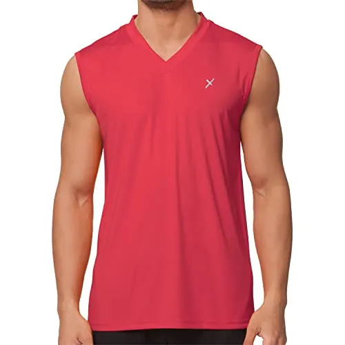 CFLEX Herren Sport Shirt Fitness Muscle-Shirt Sportswear Collection - Rot XL