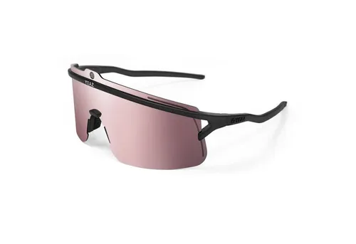 YEAZ Sportbrille SUNSHADE - Black/Silver - Sport-Sonnenbrille für Radfahren, Joggen und Stand-Up-Paddling, polarisiert für perfekte Sicht und Komfort, inkl. Reinigungstuch und Brillenband