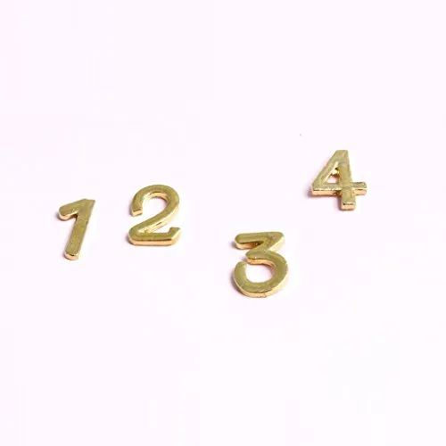 Metallzahlen mit Nadel - gold - 22 mm - 16 Stück - 91016 20 (0,80€/Stk.)