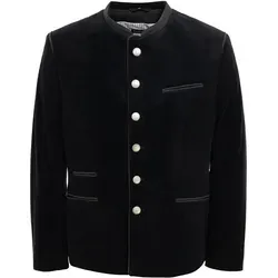 Klassische Herren Jacke in Schwarz mit Knopfleiste - Schwarz - 56 - Die zeitlose Herren Jacke 422000-4322-70 in Schwarz vereint elegantes Design mit hoher Funktionalität. Ideal für Alltag und besondere Anlässe, bietet sie Komfort und eine perfekte Passform für jeden Anlass.