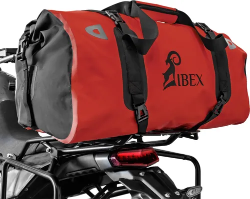 ZIEGER Gepäckträgertasche mit Gepäckbrücke und 55L Hecktasche in Rot für Aprilia Tuareg 660