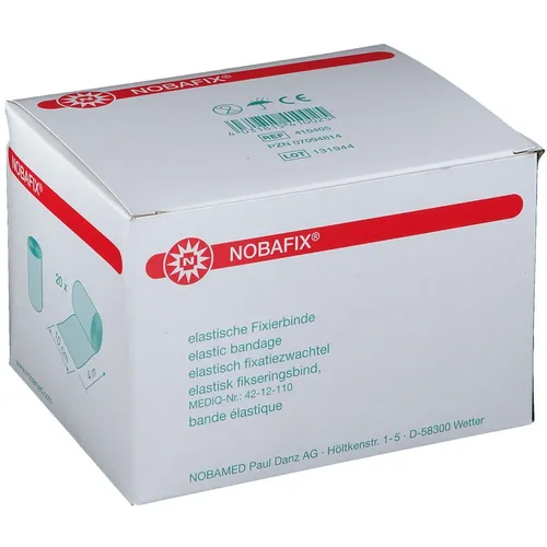 Nobafix® elastische Fixierbinde 10 cm x 4 m - Fixierung von Wundauflagen, elastisch und angenehm zu tragen, ideal für den medizinischen Einsatz.