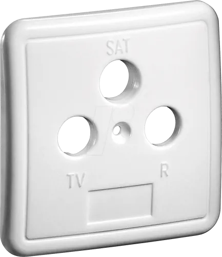 GOOBAY 67051 - 3-Loch Abdeckung für Antennendosen