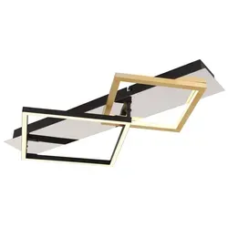 GLOBO LIGHTING Deckenleuchte - Moderne LED Deckenlampe für Wohnzimmer und Schlafzimmer - LAMPEN - MODERNES DESIGN - 24W LED mit 2700 Lumen für helles Licht. Diese stilvolle Deckenleuchte aus hochwertigem Aluminium ist ein echter Blickfang für jeden Raum.