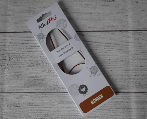 KnitPro Rundstricknadel 2,5mm 60cm lang „Ginger“ Stricknadel aus Schichtholz