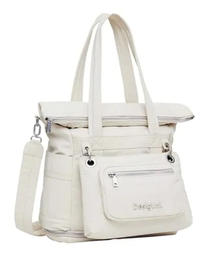 Desigual Women's Accessories Nylon Backpack Big – Weiß in weiß von Desigual
