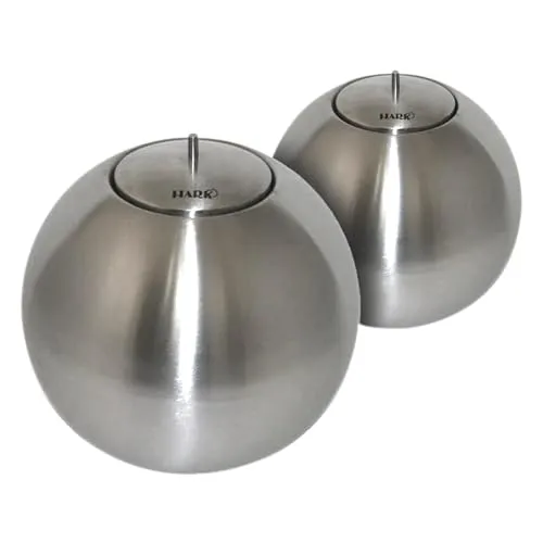 Feuerkugel-Set 2X Feuerkugel Ø 36cm Edelstahl gebürstet, m. Brenngel