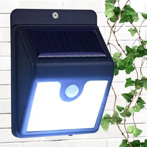 Casativo 3er-Set LED-Solar-Wandleuchte mit Bewegungsmelder – 50 Lumen, IP44 für sichere Außenbeleuchtung - Sichere Außenbeleuchtung: Diese praktische LED-Solar-Wandleuchte mit Bewegungssensor sorgt für helles Licht und schreckt ungebetene Gäste ab. Mit einfachem Solarbetrieb ist die Montage kinderleicht und flexibel.