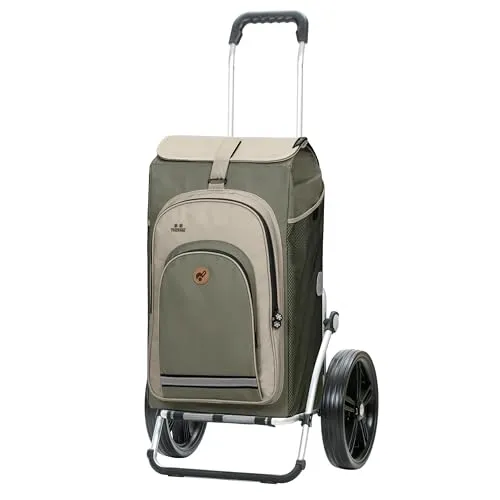 Andersen Einkaufstrolley Royal Shopper 52 l mit Reflektoren - Praktischer Einkaufstrolley mit leichtem Alurahmen, wasserabweisender Tasche und Thermotasche. Ideal für den Wocheneinkauf, zusammenklappbar und vielseitig nutzbar.