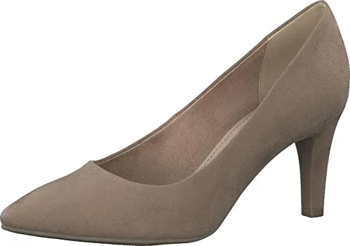 s.Oliver Damen 22411/20-341 Court Shoes Pumps, Taupe, 39 EU - Damen-Pumps mit eleganten Slip-on Design und 8 cm Absatzhöhe, ideal für stilvolle Auftritte und besonderen Komfort.
