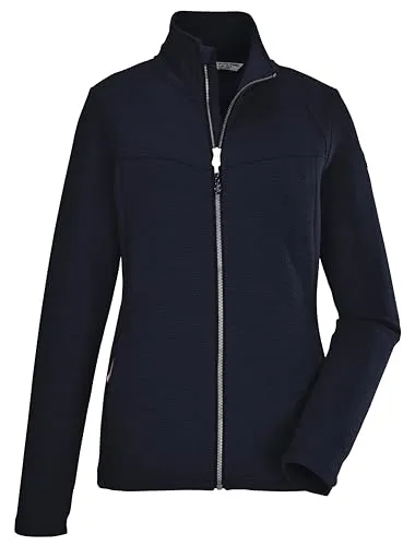 killtec Damen Stretchjacke KOS 102 WMN FLX JCKT - dunkelnavy - Funktionsjacke aus Powerstretch mit Stehkragen, ideal als Überzieher oder Midlayer, perfekt für aktive Outdoor-Aktivitäten.