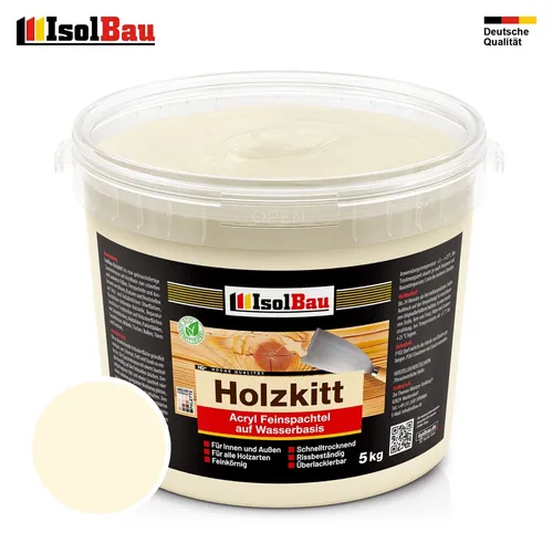 Holzkitt Spachtelmasse Holzspachtelmasse Innen Außen 5 kg Birke ( Nr. 11 )