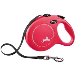 FLEXI New Classic Leine rot L 5m bis zu 50kg - Band