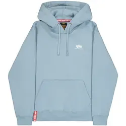 Alpha Industries Basic Hoody mit kleinem Logo für Herren - Kapuzenpullover für Herren im Regular Fit mit kleinem Logo-Print und praktischer Kängurutasche für zusätzlichen Komfort.