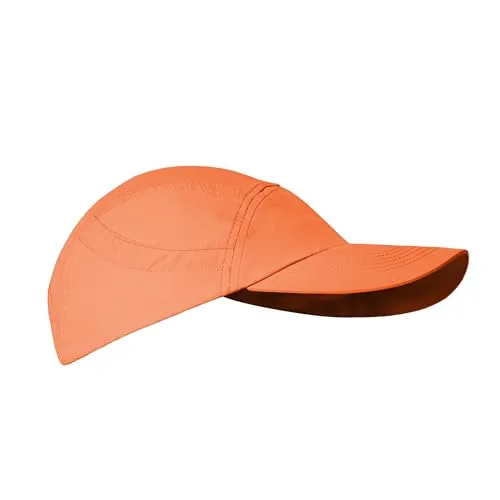 iQ-UV Schutz Kappe Unisex Orange 55-61cm – Atmungsaktive Laufkappe für Herren & Damen – Bequeme Running Cap für Sommer – Sonnenkappe für Herren & Damen ideal für Outdoor-Aktivitäten