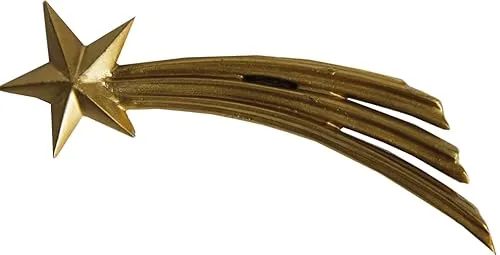 FADEDA Komet Gold/Höhe:12 cm/handbemalt/detailgetreue Krippen Figuren - Weihnachten Tisch Dekoration Krippe Zubehör
