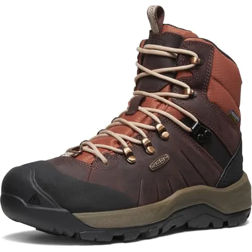 Keen Revel IV Mid Polar Andorra/Safari Größe EU 37 - Wanderschuhe mit dicker Isolierung und hervorragendem Grip auf Schnee und Eis, ideal für kalte Temperaturen und abenteuerliche Trails.