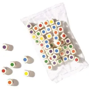 Philos Würfel 7020, weiß, Farbwürfel, 50 Würfel, 50 Stück