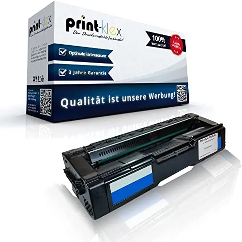 Print-Klex Tonerkartusche kompatibel mit Ricoh SP C 250 SP C 250 DN SP C 250 e SP C 250 sf SP C 250 sfw SP C250DN SP C250E SP C250SF SP C250SFW SPC Cyan C