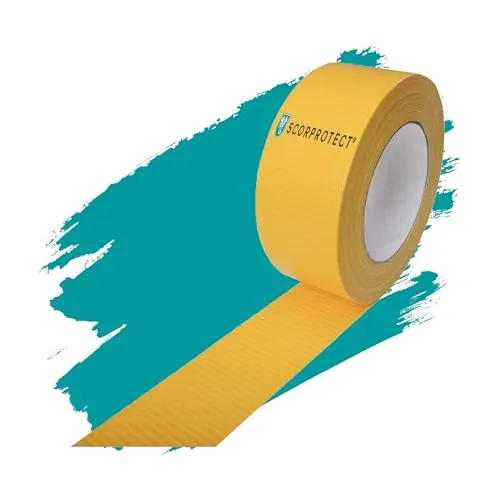 Scorprotect® Gewebeklebeband gelb Panzertape Gaffaband Panzerband 48 mm x 50 m