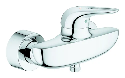 Grohe Eurostyle Einhand-Brausebatterie - Chrom, 33590003 - Wannen- & Duscharmaturen, mit offenem Hebel für präzise Temperatur- und Durchflusskontrolle.