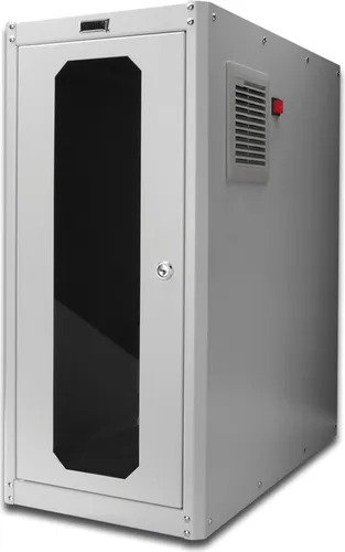 Assmann Digitus SOHO PC CABINET - Serverschrank aus Stahl, kompakte Größe von 30 cm Breite und 60 cm Tiefe für effiziente Raumnutzung
