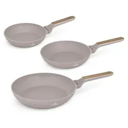 Berlinger Haus 3-teiliges Pfannen-Set Taupe Nordic von Berlinger Haus