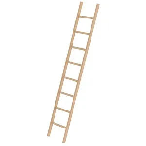 Anlegeleiter 8 Sprossen aus Pinie, L 2480mm