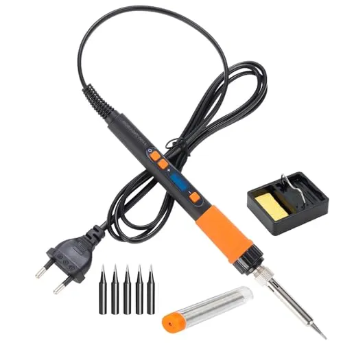 Lötkolben Set 90W 8-in-1, LCD Digital Temperaturregelung 180-500℃