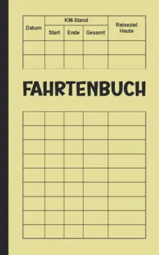 Fahrtenbuch für PKW