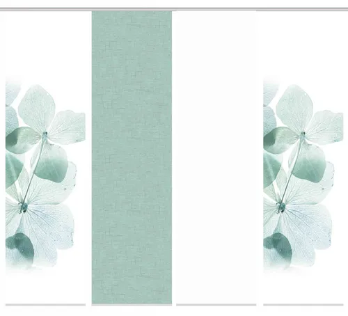 HOME WOHNIDEEN Schiebegardine BONITA mit Zubehör in türkis von Home Wohnideen