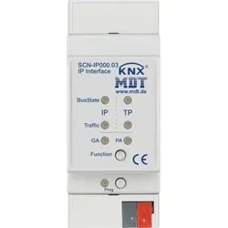 MDT IP Interface SCN-IP000.03 - KNX IP Interface mit Data Secure, Email- und Zeitserverfunktion, ideal für moderne Elektroinstallationen im Garten und Zuhause.